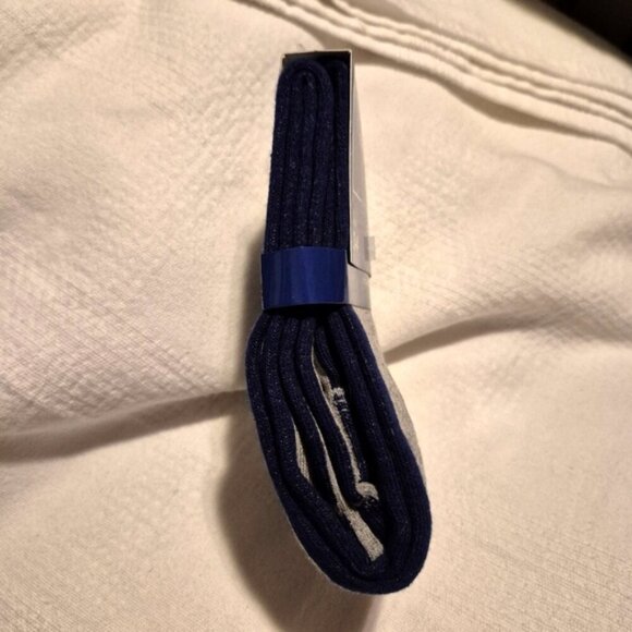 Tooby Doo girls footless sweater tights leggings gray with blue stripe NEW - Picture 2 of 8